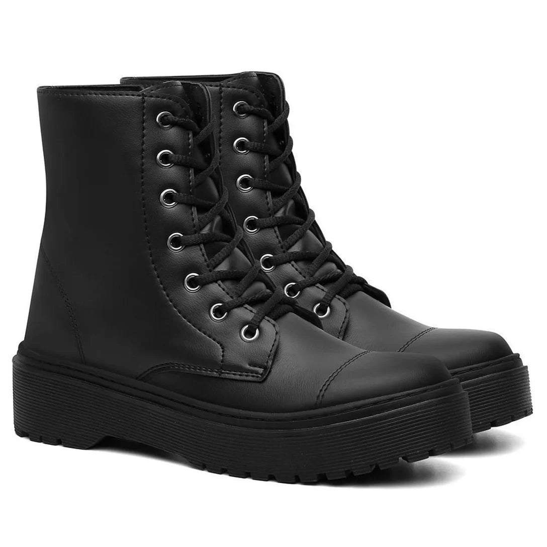 Coturno feminino preto